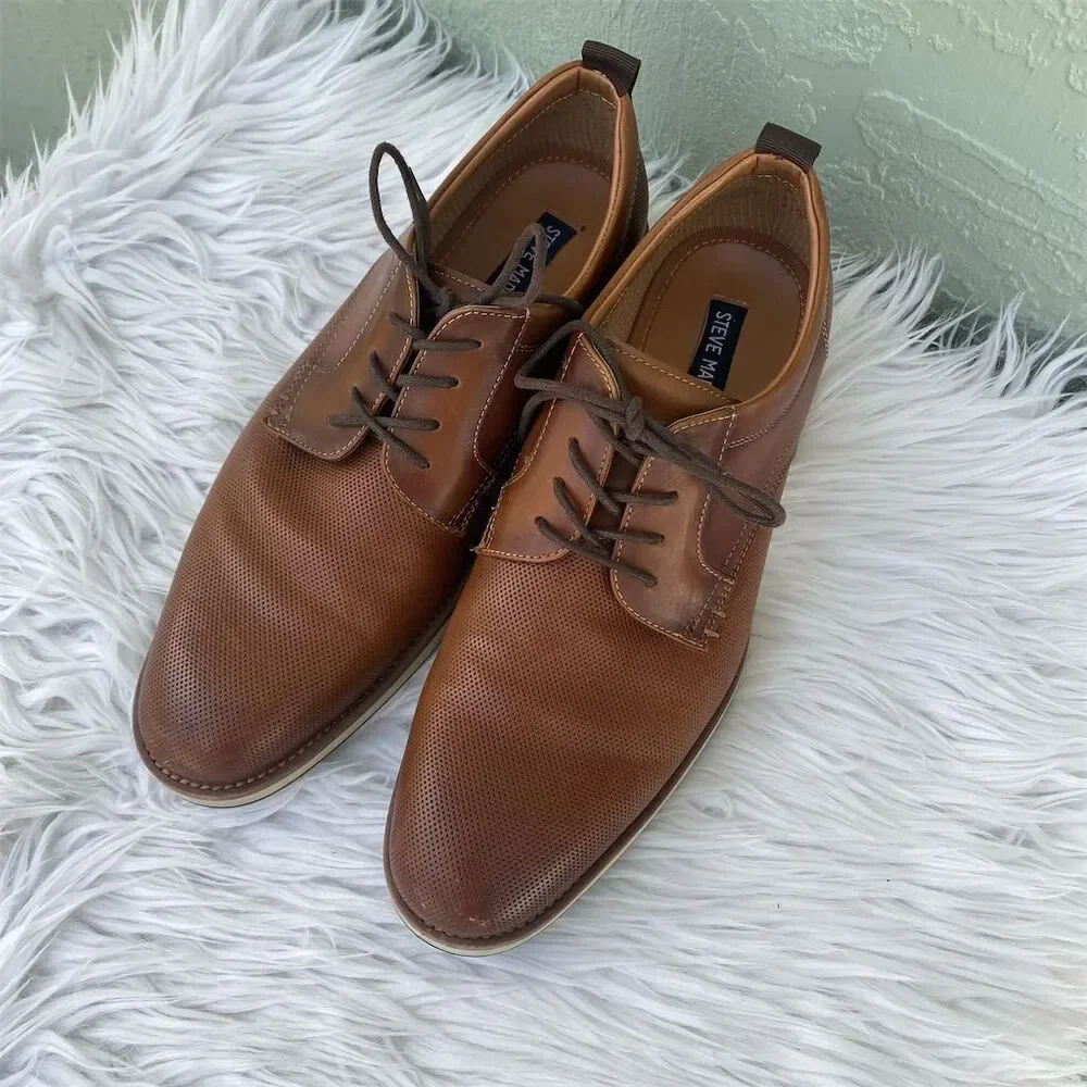Steve Madden Men's Oxford Shoes Size 9 Brown Lace Up
